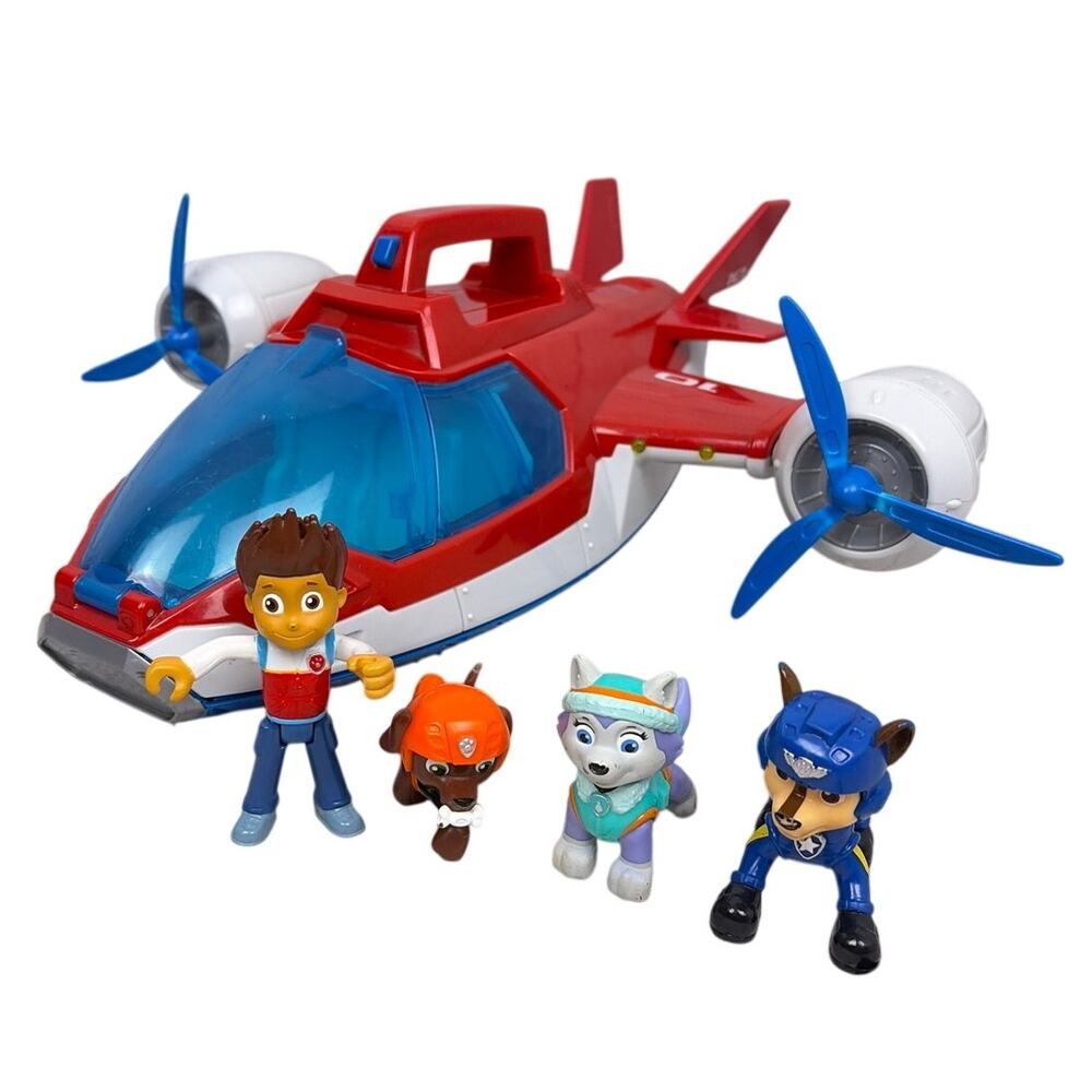 Paw Patrol Lights and Sounds Air Patroller Spin Master 2-in-1 Plane Bundle